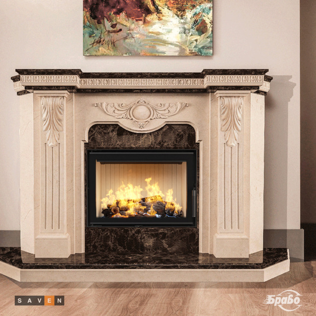 Камінна топка SAVEN Energy 70х50 (15,1 kW) ECO