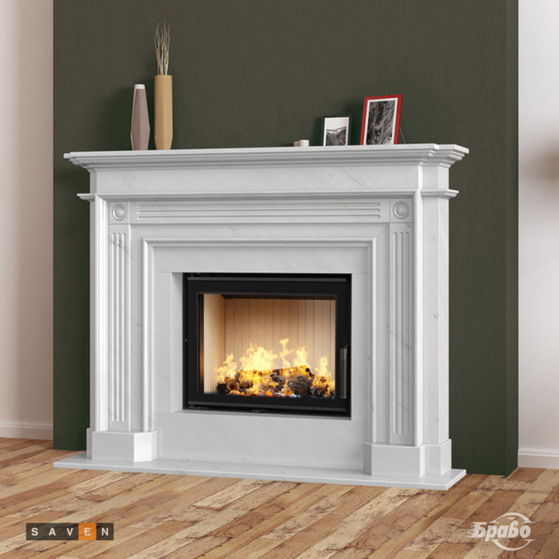 Каминная топка SAVEN Energy 60х50 (14,5 kW) ECO