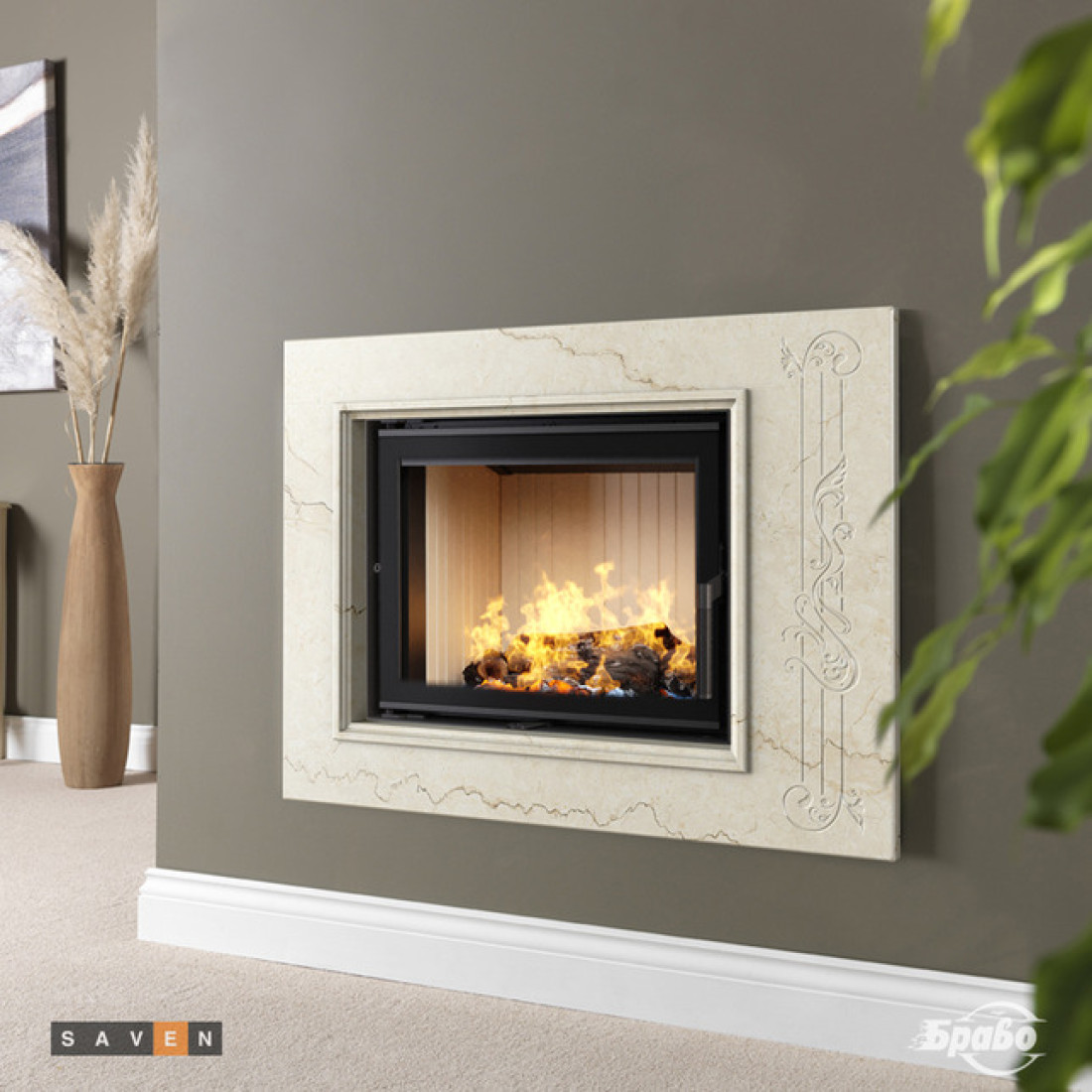 Каминная топка SAVEN Energy 60х50 (14,5 kW) ECO