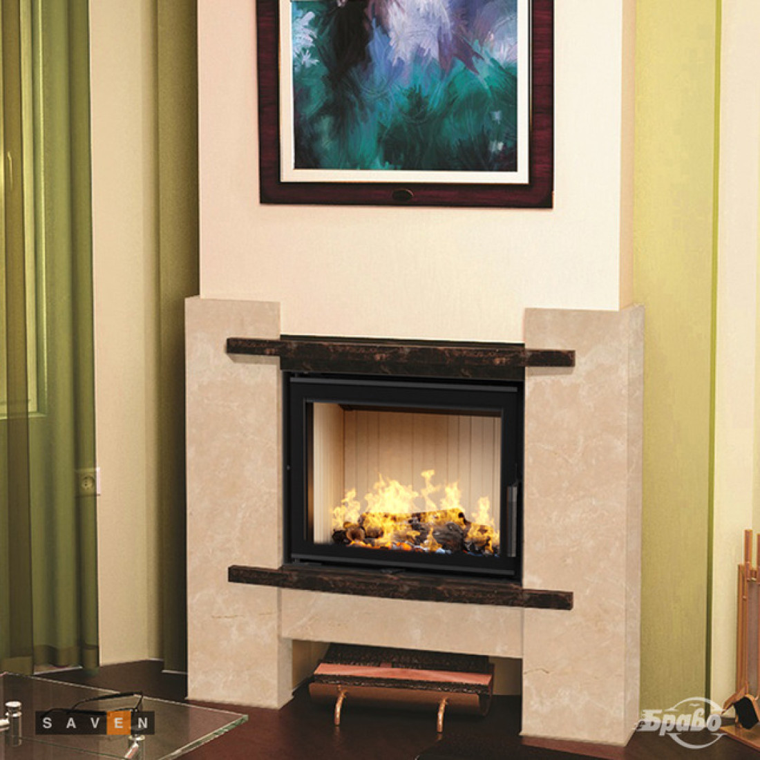 Камінна топка SAVEN Energy 60х50 (14,5 kW) ECO