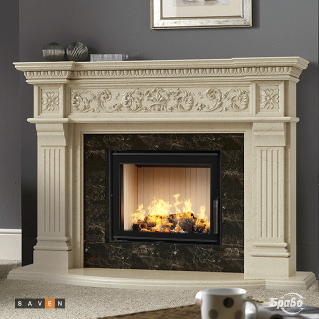 Каминная топка SAVEN Energy 60х50 (14,5 kW) ECO