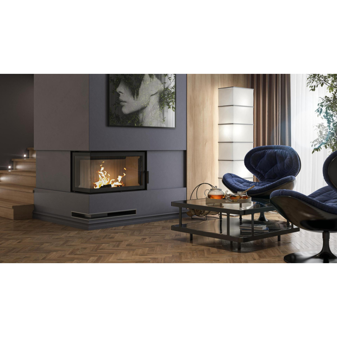 Каминная топка DEFRO HOME IMPULS ME BL