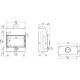 Камінна топка DEFRO HOME IMPULS SM (чорний шамот)