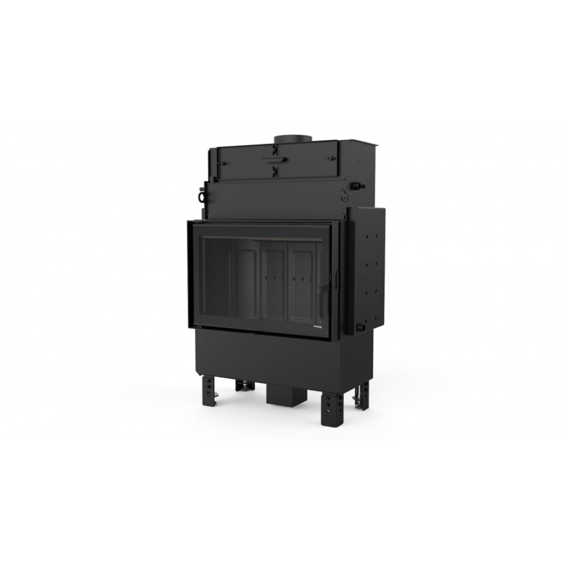 Каминная топка с водяным контуром DEFRO HOME NAVI ME (черный шамот)