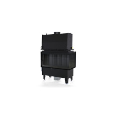 Каминная топка с водяным контуром DEFRO HOME RIVA ME BP SHORT (черный шамот)