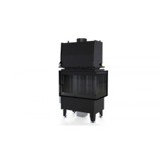 Каминная топка с водяным контуром DEFRO HOME RIVA SM BP SHORT (черный шамот)