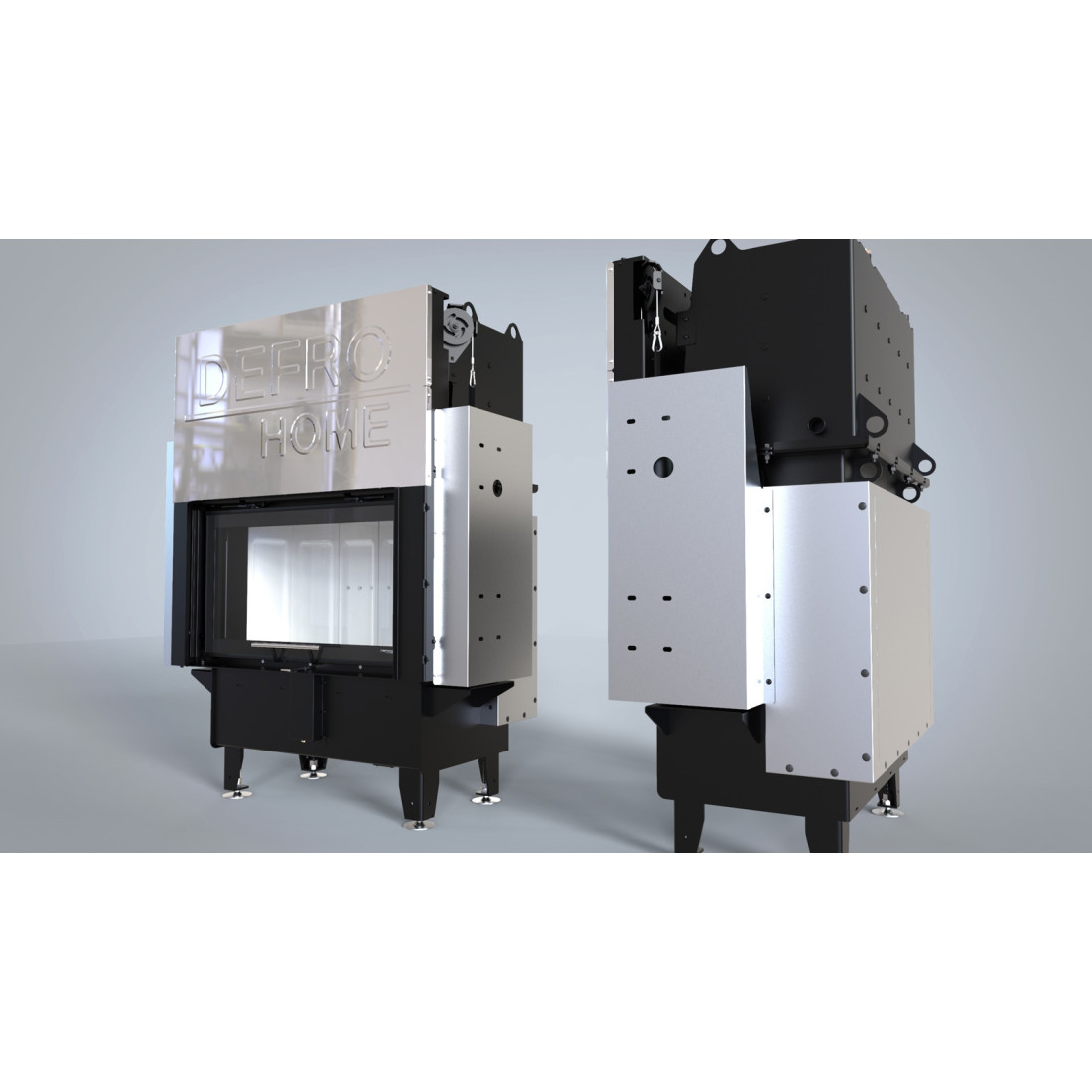 Каминная топка с водяным контуром DEFRO HOME RIVA SM G