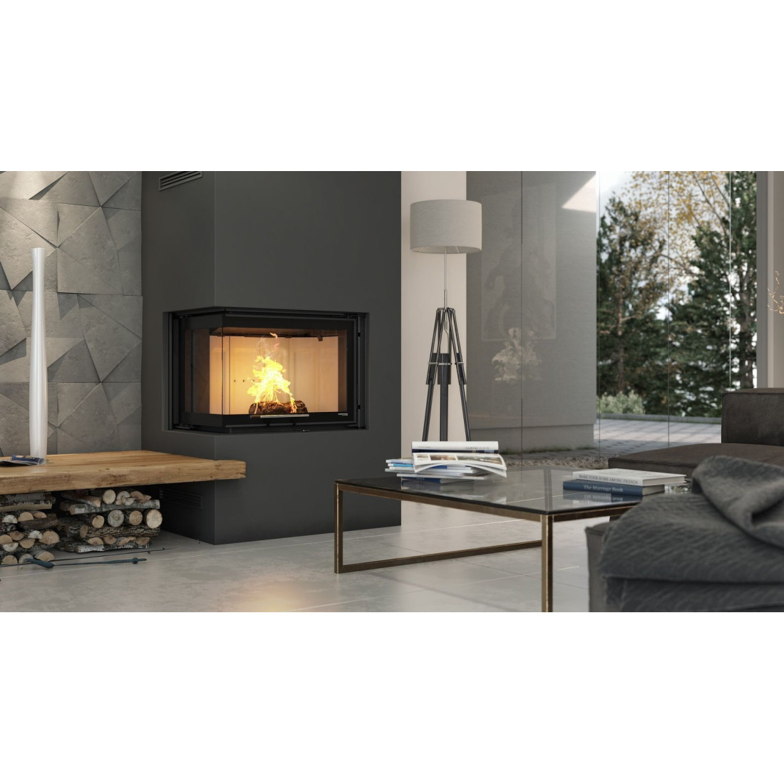 Каминная топка DEFRO HOME INTRA SM BL G