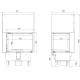 Камінна топка DEFRO HOME INTRA SM BP MINI G (чорний шамот)