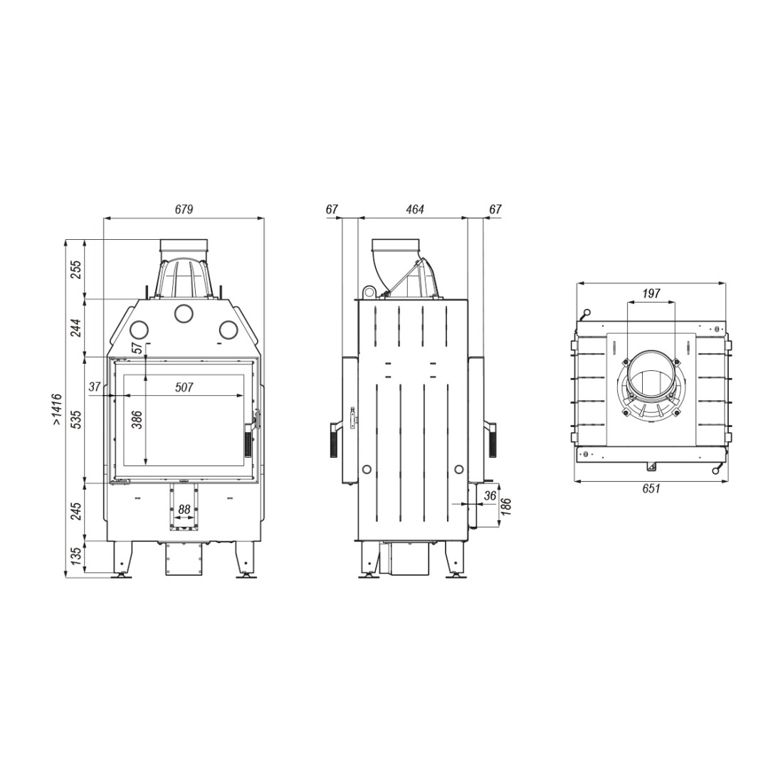 Камінна топка DEFRO HOME INTRA SM T