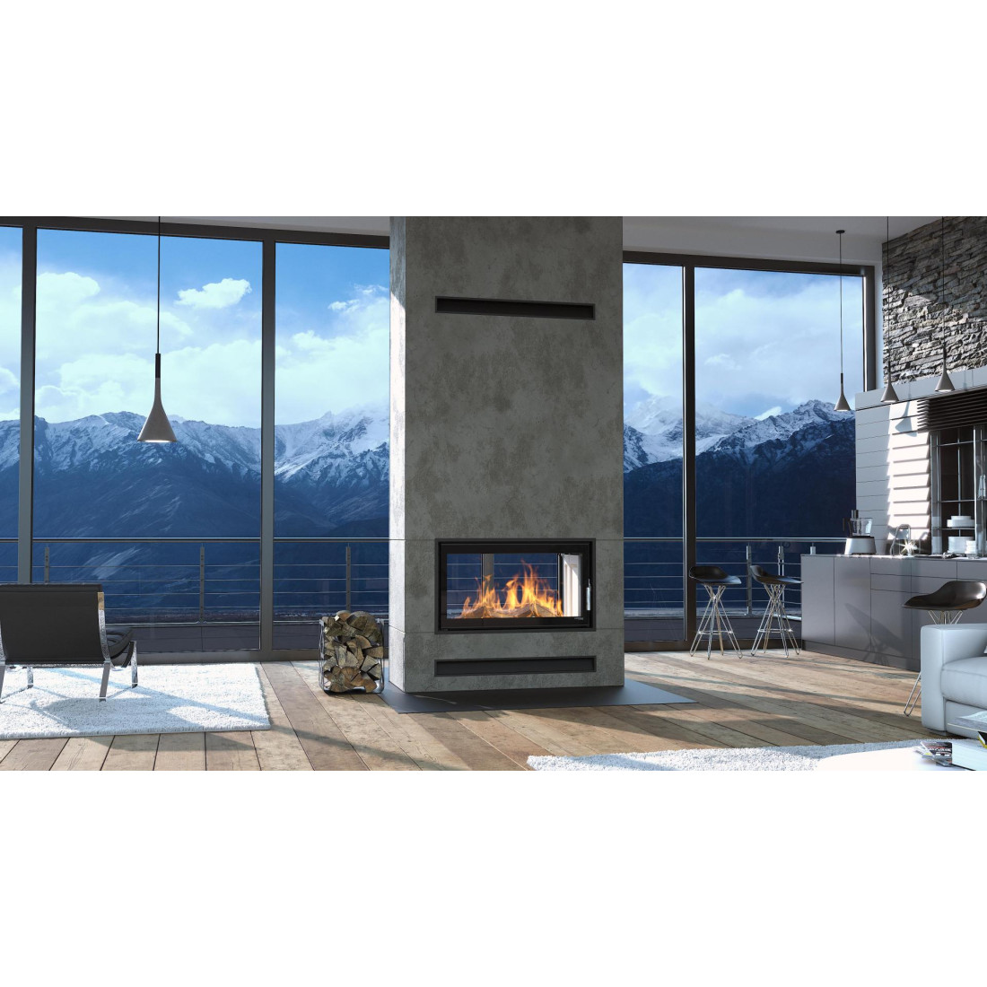 Камінна топка DEFRO HOME INTRA LA T