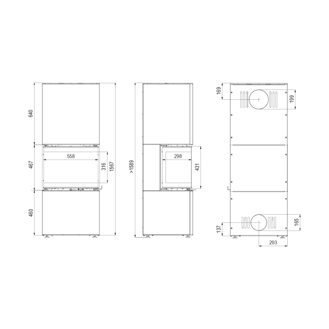 Каминная топка DEFRO HOME INTRA XSM C ver. COMPACT 1 Коричневая