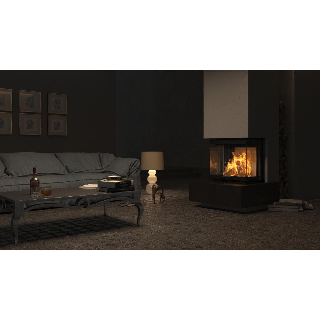 Камінна топка DEFRO HOME INTRA XSM C G