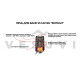 Піч для лазні та сауни 'Вулкан' 25м3 скло 305 * 305 з виносом