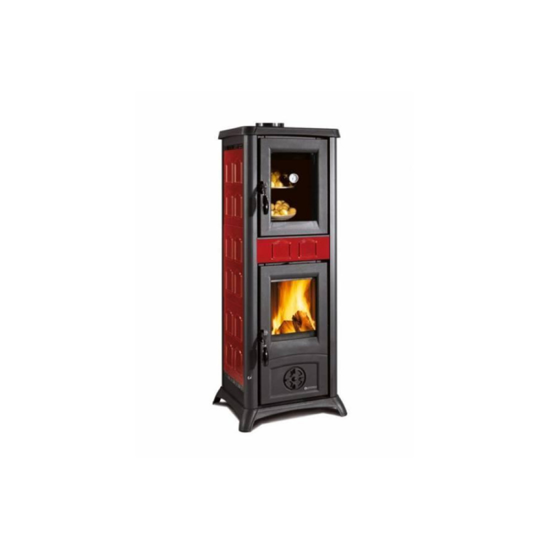 Опалювально-варильні печі | Піч Nordica Gemma Forno Elegance Bordeaux