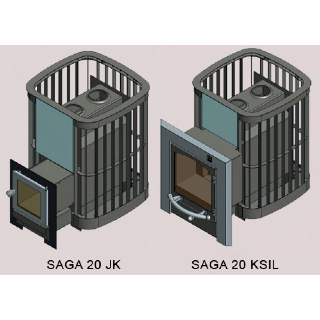 Печь дровяная Kastor SAGA-20/JK