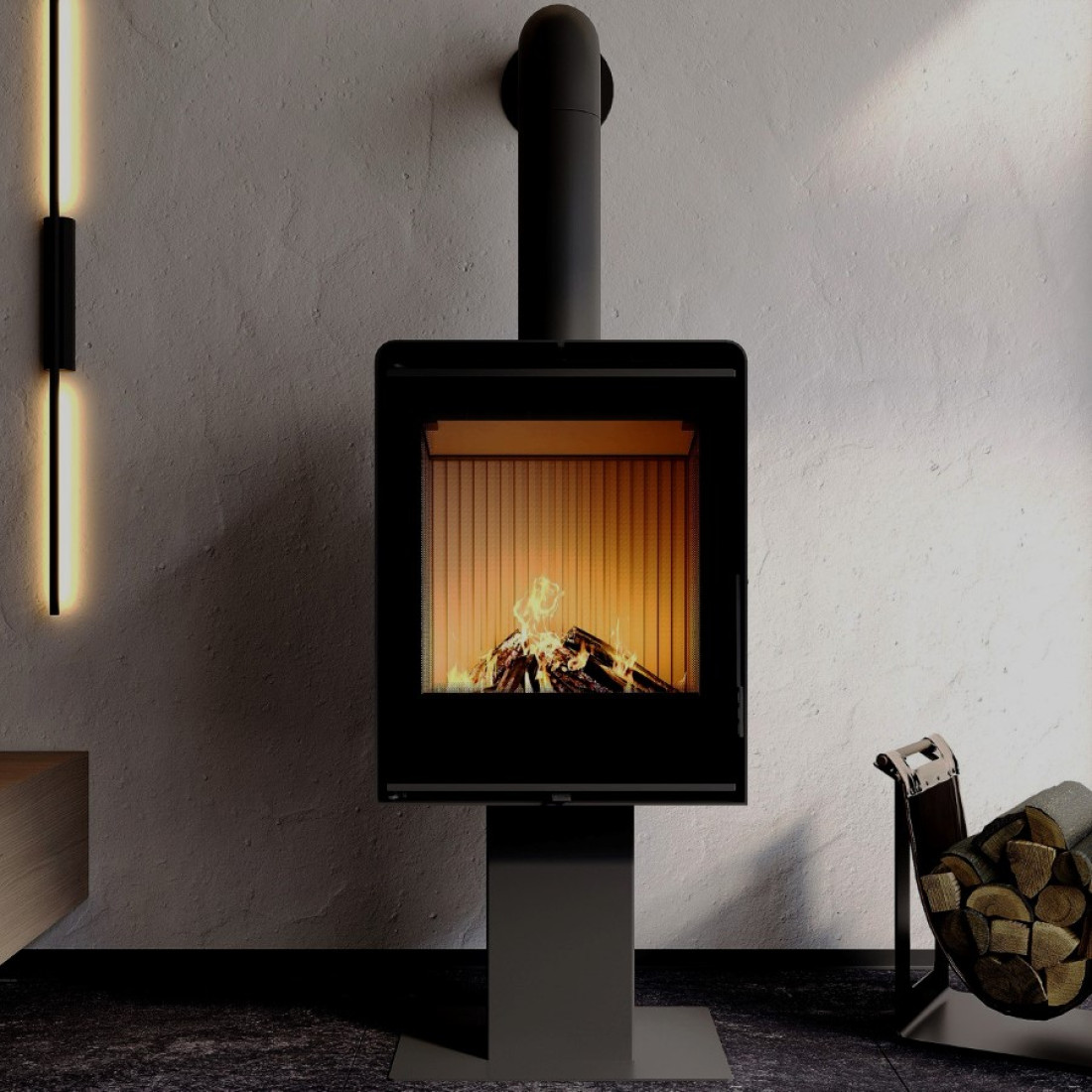 Печь стальная M-Fire Santorini на ноге (12kW)