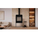 Піч сталева M-Fire Santorini з дровником (12kW)
