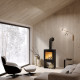 Печь стальная M-Fire Santorini с дровником (12kW)