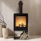 Печь стальная M-Fire Santorini с дровником (12kW)