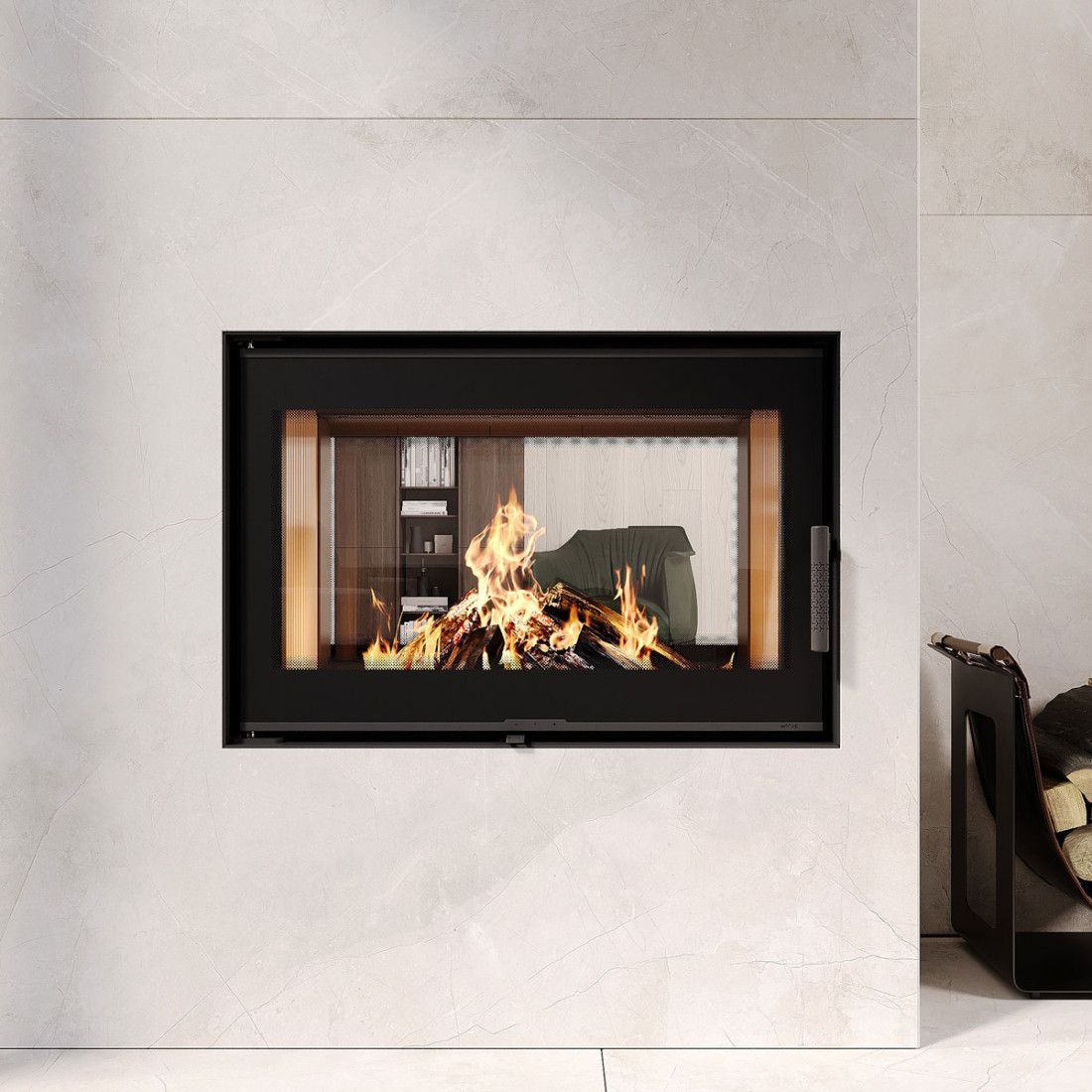 Камінна топка M-FIRE 80 пряма (14kW)