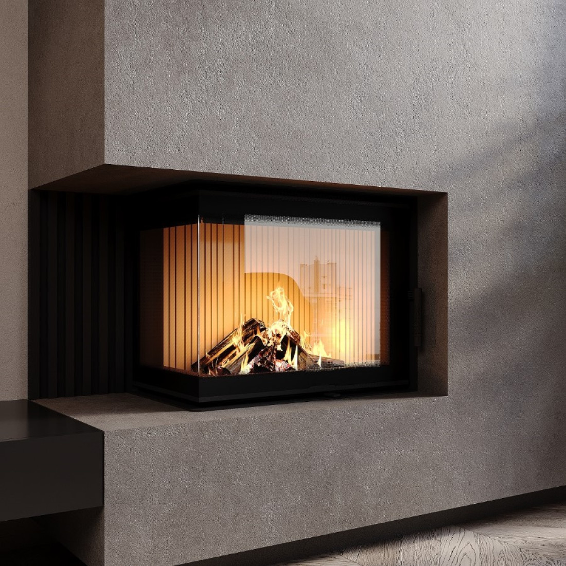  Камінна топка M-FIRE 60 кутова ліва (14kW)