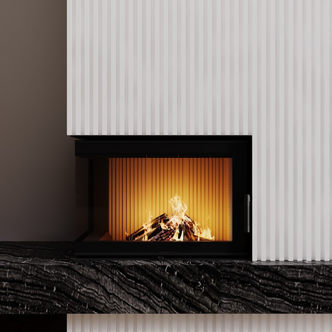  Камінна топка M-FIRE 70 кутова ліва (15kW)