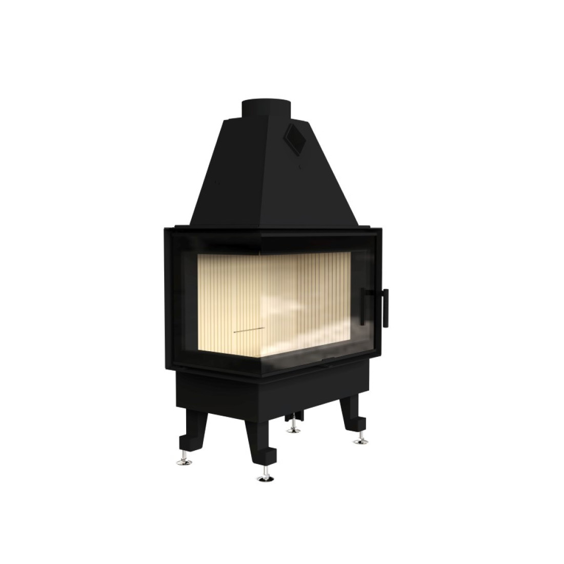  Камінна топка M-FIRE 70 кутова ліва (15kW)