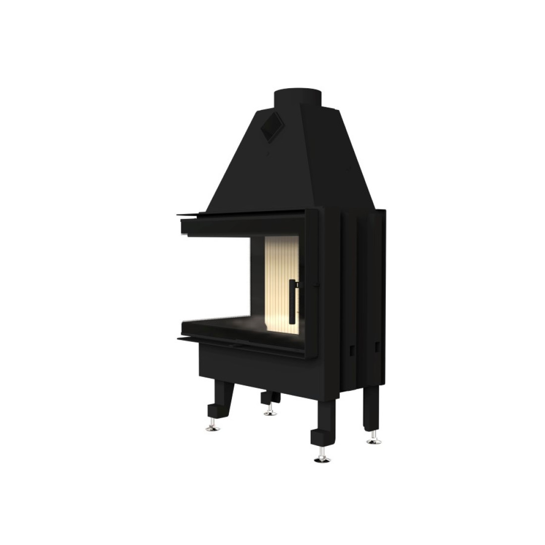  Камінна топка M-FIRE 70 кутова ліва (15kW)