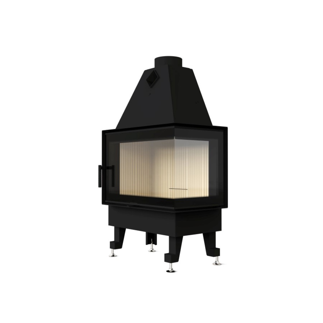 Каминная топка M-FIRE 70 угловая правая (15kW)
