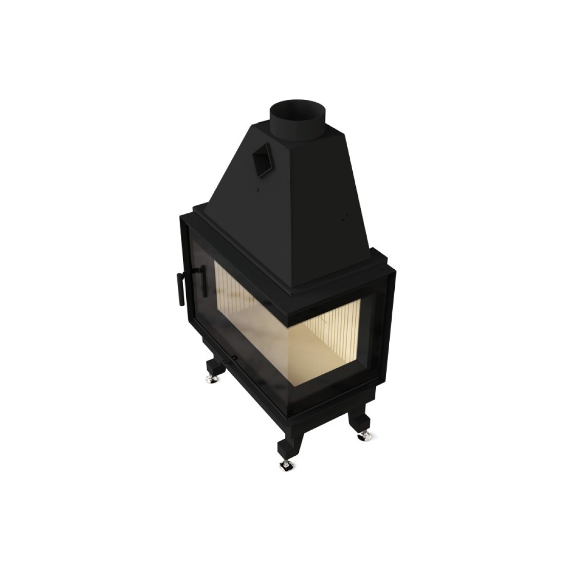  Камінна топка M-FIRE 70 кутова права (15kW)