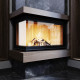 Каминная топка M-FIRE 80 угловая левая (17kW)