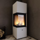 Печь стальная угловая M-Fire Corfu 9kW